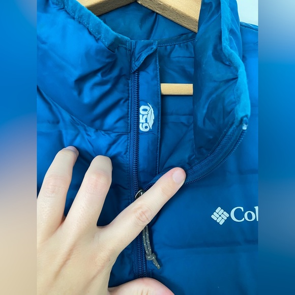 Columbia 650 fill Down Vest Blue Medium - Picture 4 of 16